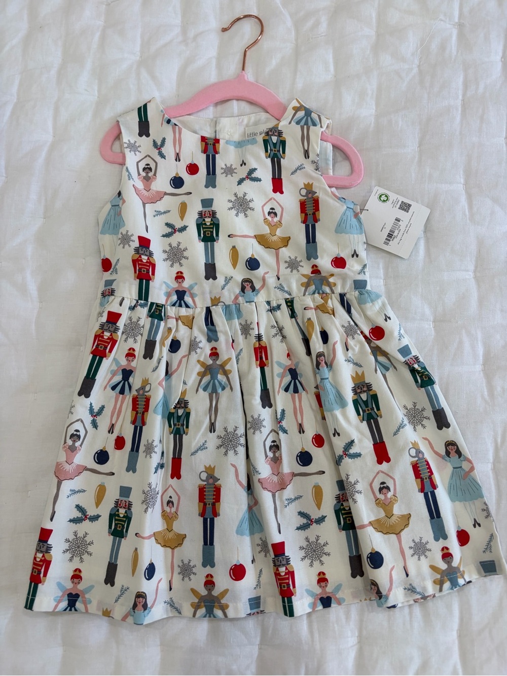 Little Planet by Carter’s lIvory Nutcracker & Ballerina Holiday Dress, NWT